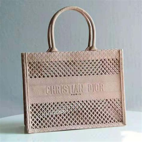 Dior mesh book tote